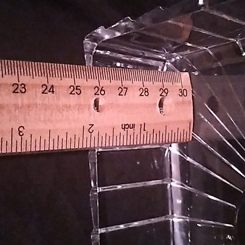 Vintage Art Deco Style Crystal Trinket Dish (B2) - Picture 5 of 8